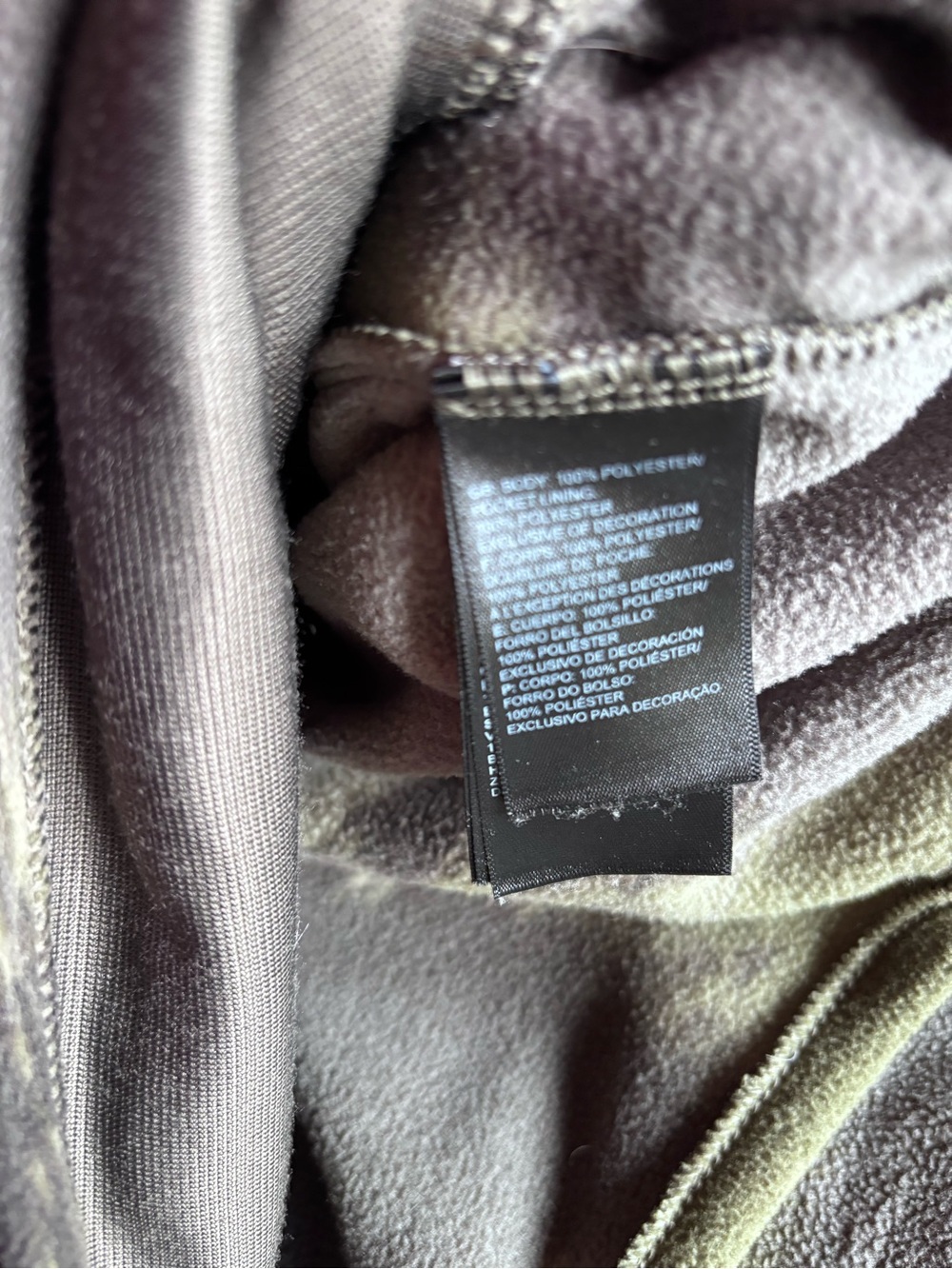 The North Face TKA Glacier Funnel Neck Pullover - Camouflage Green - Picture 7 of 7